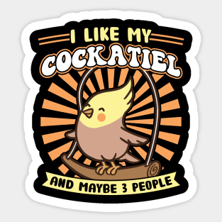 Cockatiel Ornitologist Parrot Bird Sticker